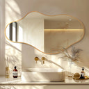 Obsidian Wave Wall Mirror