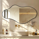 Obsidian Wave Wall Mirror