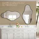 Obsidian Wave Wall Mirror