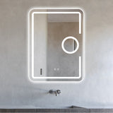 Triple LED mirror - Anti fog, Dimmable LED Lights And Easy Touch Controls Rectangle LED Mirror