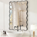 Wavy Metal Wall Mirror