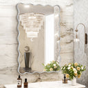 Wavy Metal Wall Mirror
