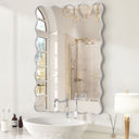 Wavy Metal Wall Mirror