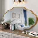 Scalloped Metal Wall Mirror