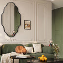 Scalloped Metal Wall Mirror