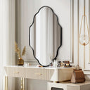Scalloped Metal Wall Mirror