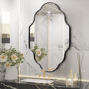 Scalloped Metal Wall Mirror