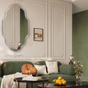 Scalloped Metal Wall Mirror