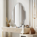 Scalloped Metal Wall Mirror