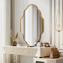 Scalloped Metal Wall Mirror
