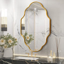 Scalloped Metal Wall Mirror