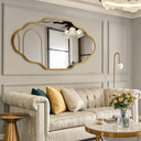 Scalloped Metal Wall Mirror
