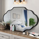 Scalloped Metal Wall Mirror