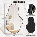 Pebble Form Wall Mirror