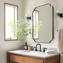 Scalloped Metal Wall Mirror