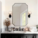 Scalloped Metal Wall Mirror