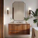 Scalloped Modern Wall Mirror