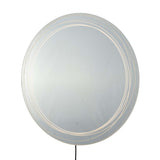 Round Backlit LED Wall Mirror with Triple LED Lights Anti Fog