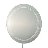 Round Backlit LED Wall Mirror with Triple LED Lights Anti Fog