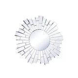 Modern & Contemporary Round Accent Wall Mirror Durable Engineered  Frame