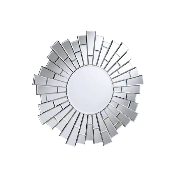 Modern & Contemporary Round Accent Wall Mirror Durable Engineered  Frame
