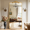 Ornately Carved Domed Full Length Mirror