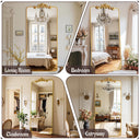Ornately Carved Domed Full Length Mirror