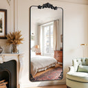 Ornately Carved Domed Full Length Mirror