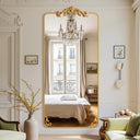 Ornately Carved Domed Full Length Mirror