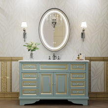 Bungalow Mercer Oval LED Lighted Bathroom Vanity Mirror Dimmable and Anti-Fog Wall Mirror With Alluminium Framed 3 color option