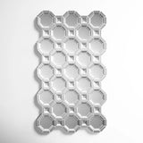 3D Geometric Wall Mirror - Modern Décor For Bedroom And Living Room 75x43inch