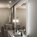Bungalow Mercer Simple &amp; Modern Back LED Lighted Anti-Fog Bathroom/Vanity Mirror