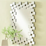 3D wall Mirror - Stylish Accent For Bedroom And Living Room 32x48 inch