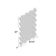 3D wall Mirror - Stylish Accent For Bedroom And Living Room 32x48 inch