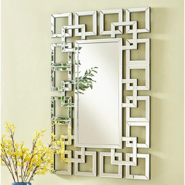 Infinity Edge Wall Mirror For Décor  Rectangular Wall Mirror & modern Wall Decorative Mirror For Living Room ,Bedroom, Entryway 30x42 Inch