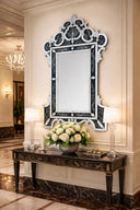 Black crown Venetian Mirror