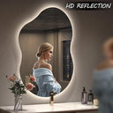 Virella Irregular Led Mirror Color Dimmable Light, Defogger
