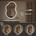 Virella Irregular Led Mirror Color Dimmable Light, Defogger
