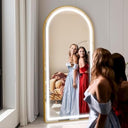 RadianceArc Full Length Led Mirror Aluminum Frame,