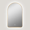 HaloEdge Aluminum Frame, Led Mirror Color Dimmable Light, Defogger