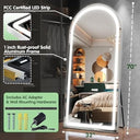 RadianceArc Full Length Led Mirror Aluminum Frame,