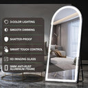 RadianceArc Full Length Led Mirror Aluminum Frame,
