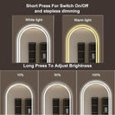 Brightcurve Full Length Arched LED Mirror