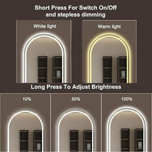 BUNGALOW MERCER – Full Length Arched LED Mirror | Front & Backlit, Dimmable Touch Sensor, Anti-Fog & Wall Mounted Design