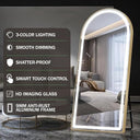 RadianceArc Full Length Led Mirror Aluminum Frame,