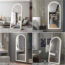 RadianceArc Full Length Led Mirror Aluminum Frame,
