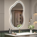 Virrela Irregular Led mirror Backlit  & Front Bathroom Mirror with Anti-Fog