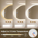 Vellum Led Mirror Color Dimmable Light, Defogger