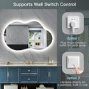 Oriona Irregular Led Mirror Color Dimmable Light, Defogger