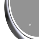 BUNGALOW MERCER Premium LED Bathroom Mirror – Stainless Steel Frame, Front-Lit, Smart Memory & Anti-Fog (Brushed Gold, 90 x 90 cm)